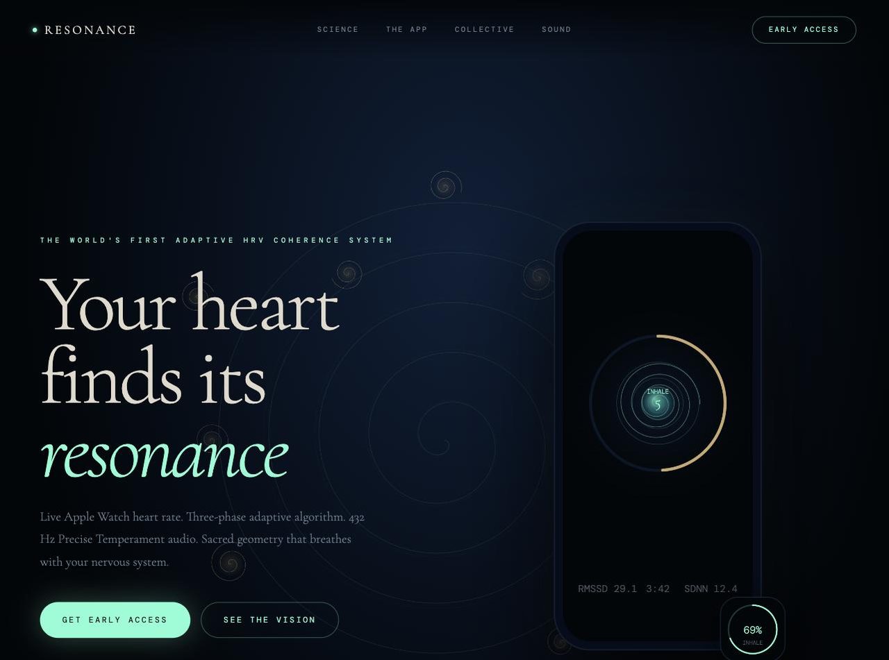 Resonance — your heart finds its resonance